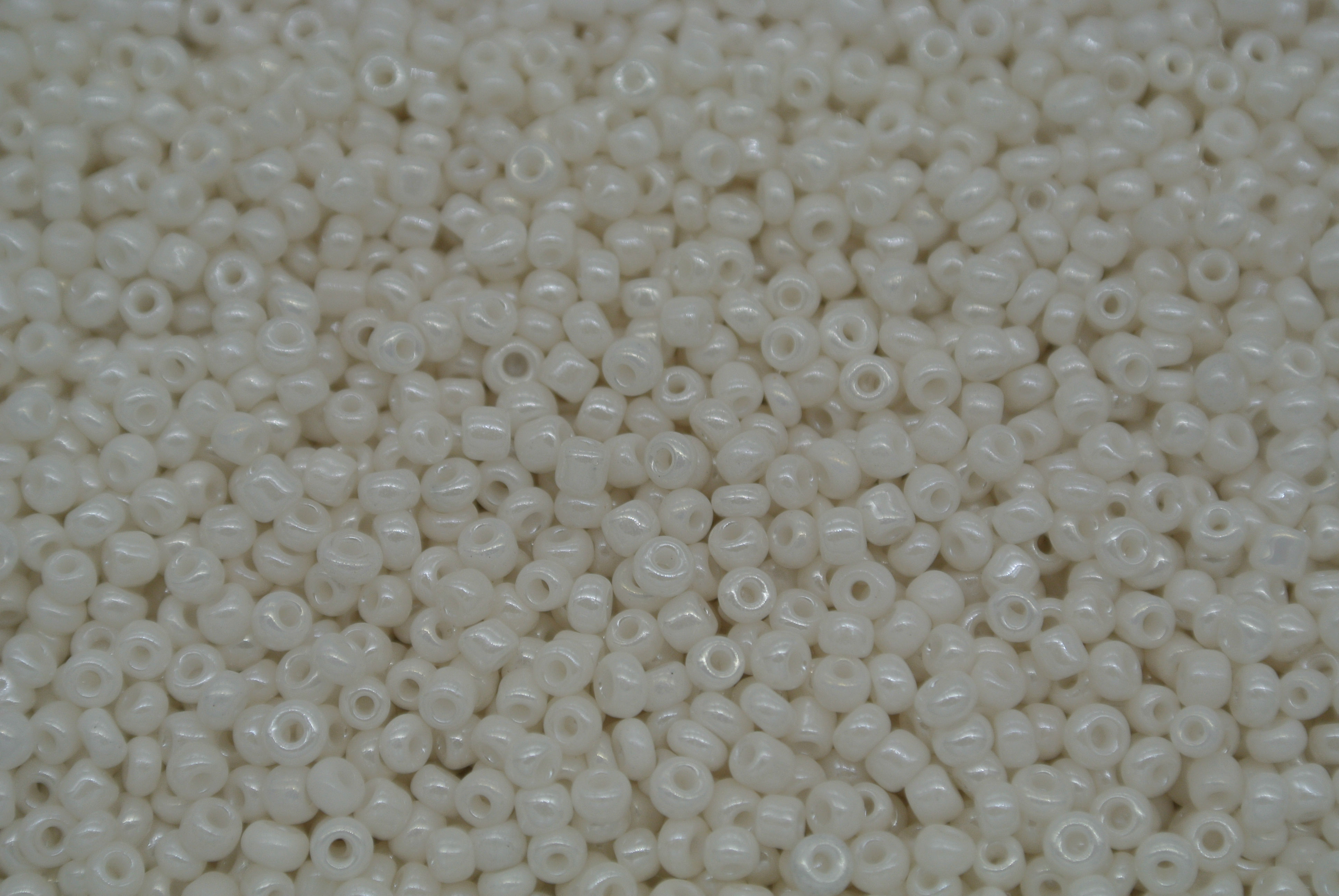 Seed Beads -11/0 size #121 White Pearl 1Pound